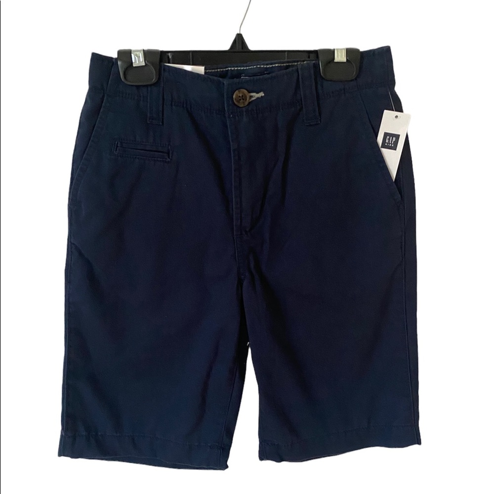 Gap Kids NWT Boys Regular Khaki School Uniform Adjustable Shorts Navy Blue
